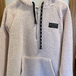 PINK Sherpa sweatshirt